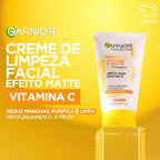 Sabonete Facial GARNIER 120g Vitamina C – Limpeza Profunda, Remoção de Impurezas, Frescor e Cuidado Diário da Pele