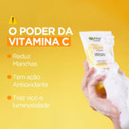 Sabonete Facial GARNIER 120g Vitamina C – Limpeza Profunda, Remoção de Impurezas, Frescor e Cuidado Diário da Pele