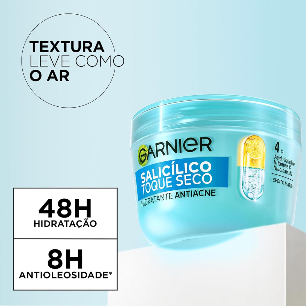 Hidratante Facial GARNIER 85g Antiacne – Creme para o Rosto, Hidratação, Controle da Oleosidade e Cuidado da Pele