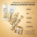 Spray Capilar PANTENE 170ml Molecular Bond Repair – Tratamento para Cabelos Danificados, Reparação, Força e Proteção dos Fios
