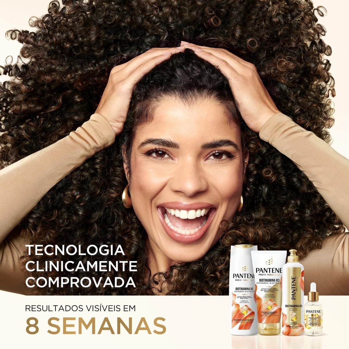 Tônico Capilar PANTENE 52ml Biotinamina B3 – Tratamento para o Couro Cabeludo, Fortalecimento, Nutrição e Cuidado Capilar