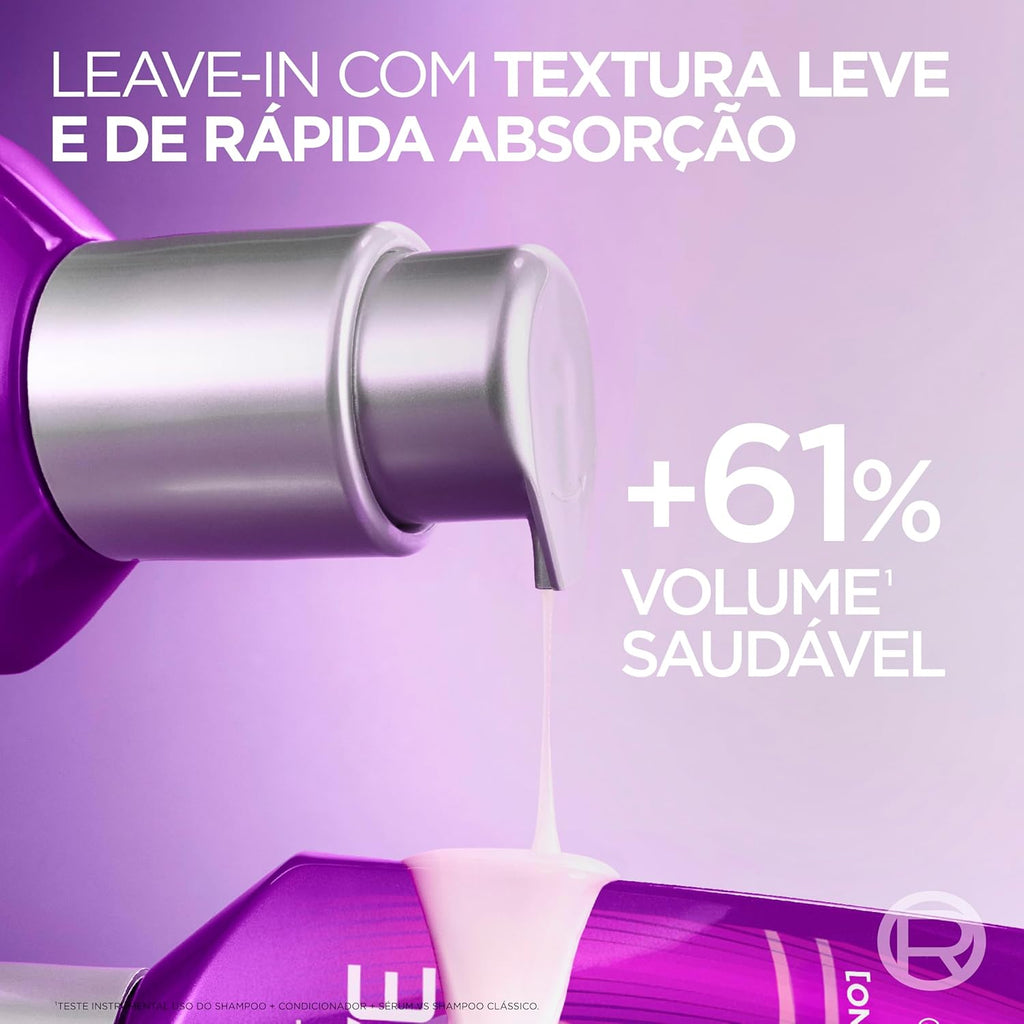 Leave-In ELSEVE 100ml Collagen Lifter – Creme de Pentear, Hidratação, Nutrição, Maciez e Cuidado dos Fios