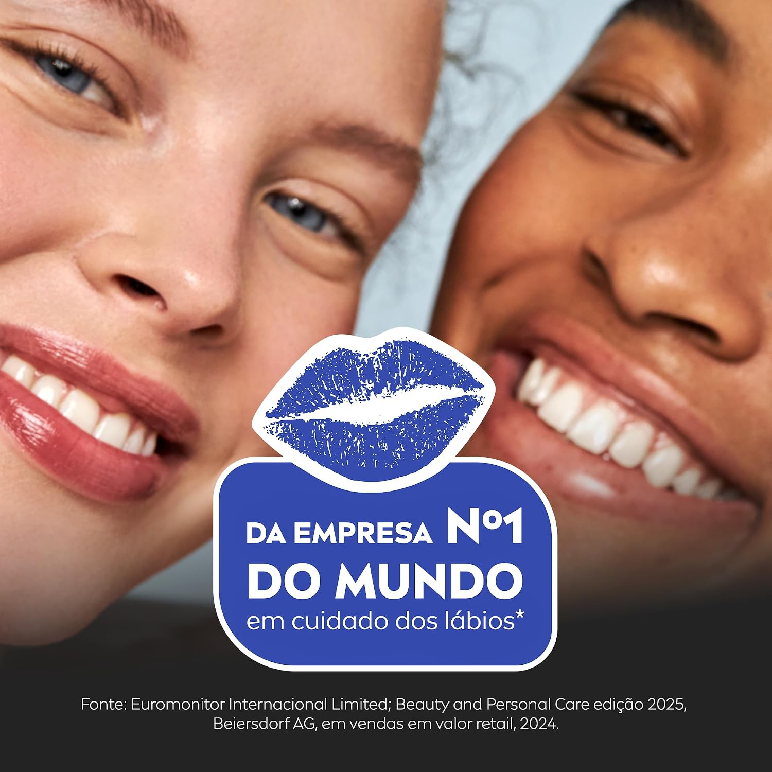 Protetor Labial NIVEA 4,8g Cereja Shine – Hidratante Labial com Brilho, Cor, Cuidado e Maciez para os Lábios