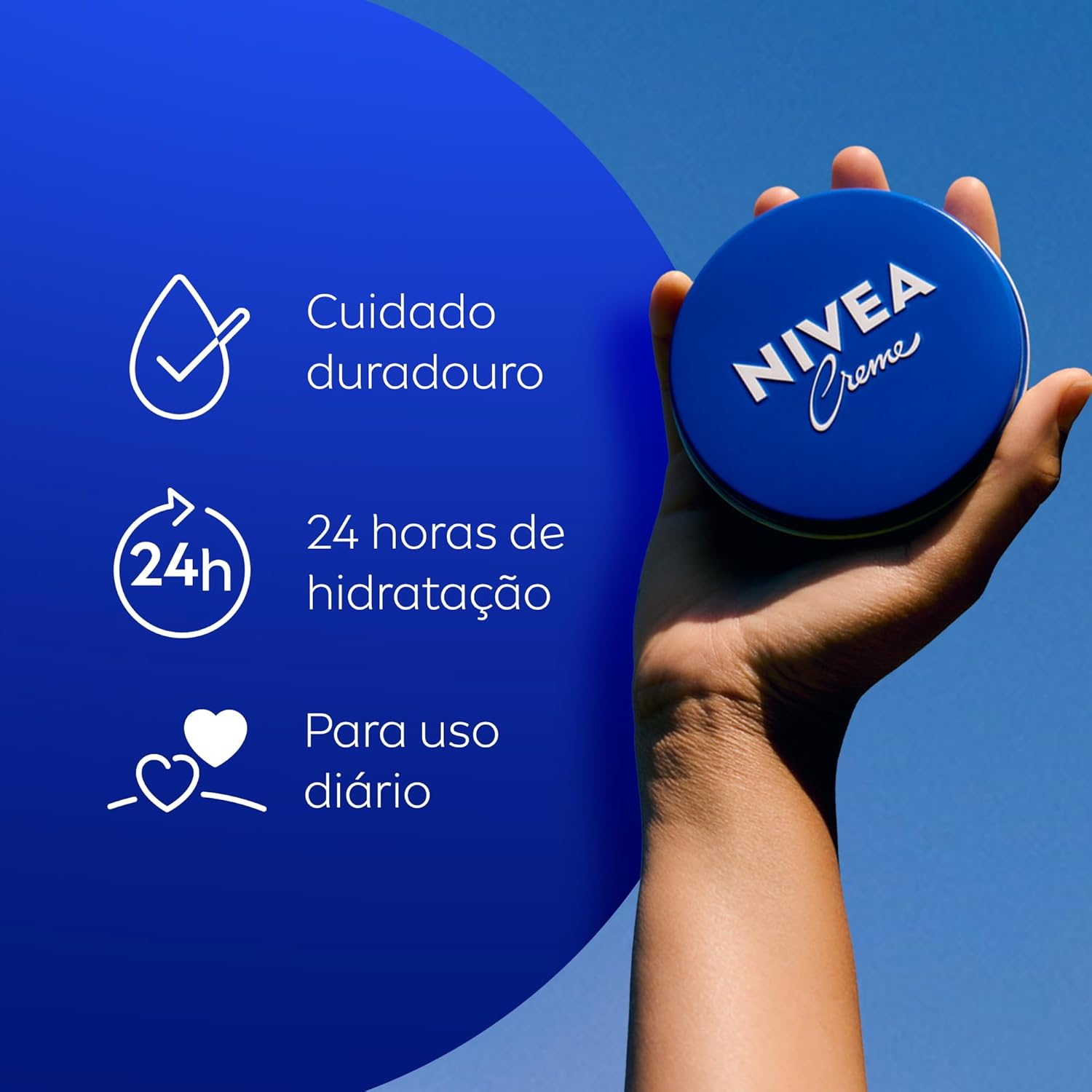 Creme NIVEA 56g Original – Hidratante Corporal, Facial e para as Mãos | Hidratação Intensa para Todos os Tipos de Pele