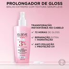 Sérum Capilar ELSEVE 100ml Glycolic Gloss – Tratamento, Brilho Intenso, Maciez, Alinhamento e Controle do Frizz