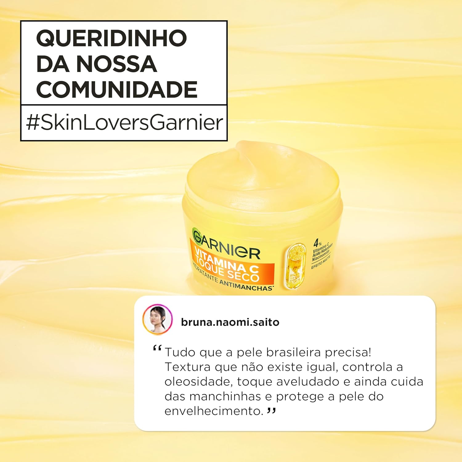 Hidratante Facial GARNIER 85g Antimanchas – Creme para o Rosto, Hidratação, Uniformização e Cuidado Diário da Pele