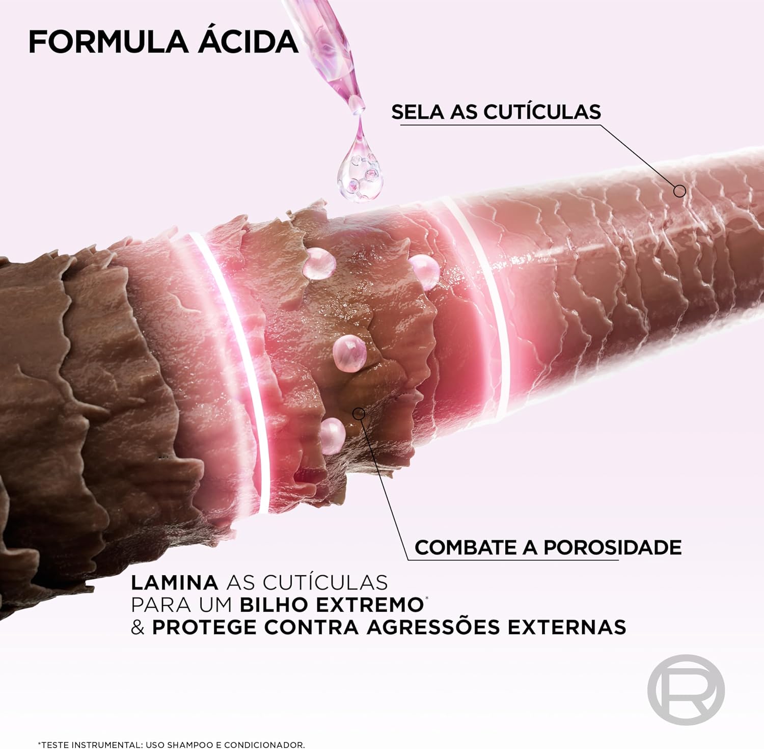 Sérum Capilar ELSEVE 100ml Glycolic Gloss – Tratamento, Brilho Intenso, Maciez, Alinhamento e Controle do Frizz