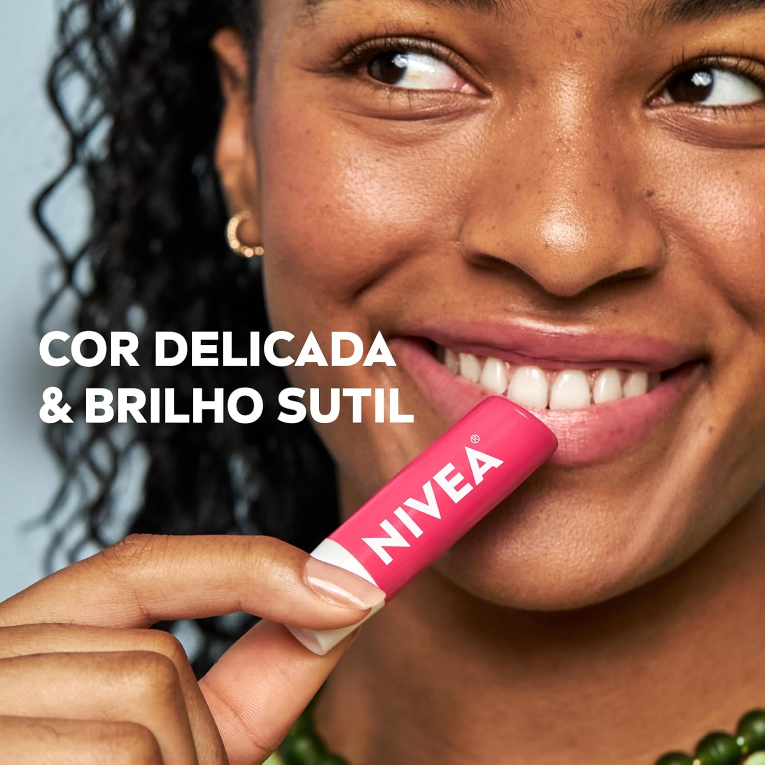 Protetor Labial NIVEA 4,8g Melancia Shine – Hidratante Labial com Brilho, Cuidado, Maciez e Aroma de Melancia para os Lábios