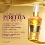 Óleo Capilar BEAUTY COLOR 40ml Elixir Blend 7 Óleos – Nutrição, Hidratação, Brilho, Maciez e Controle do Frizz