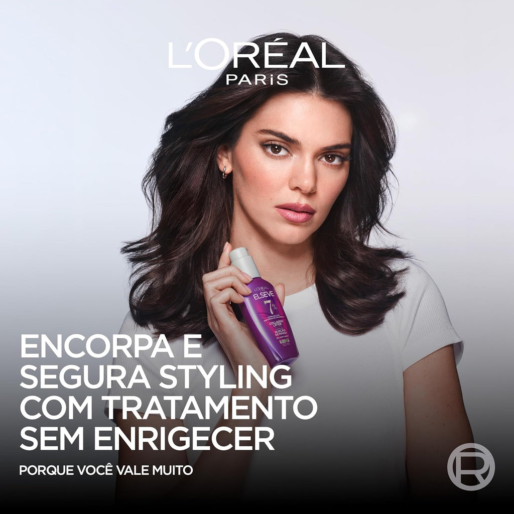 Leave-In ELSEVE 100ml Collagen Lifter – Creme de Pentear, Hidratação, Nutrição, Maciez e Cuidado dos Fios