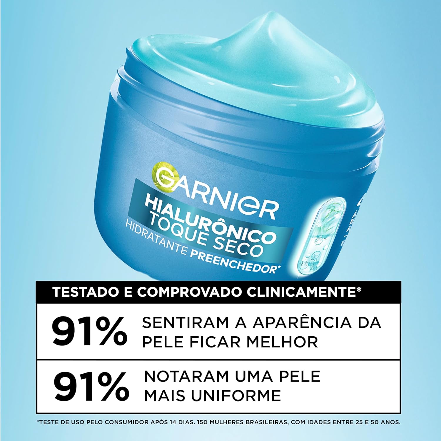 Hidratante Facial GARNIER 85g Hialurônico Preenchedor – Creme para o Rosto com Ácido Hialurônico, Hidratação e Cuidado Diário