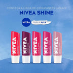 Protetor Labial NIVEA 4,8g Morango Shine – Hidratante Labial com Brilho, Cuidado e Maciez para os Lábios