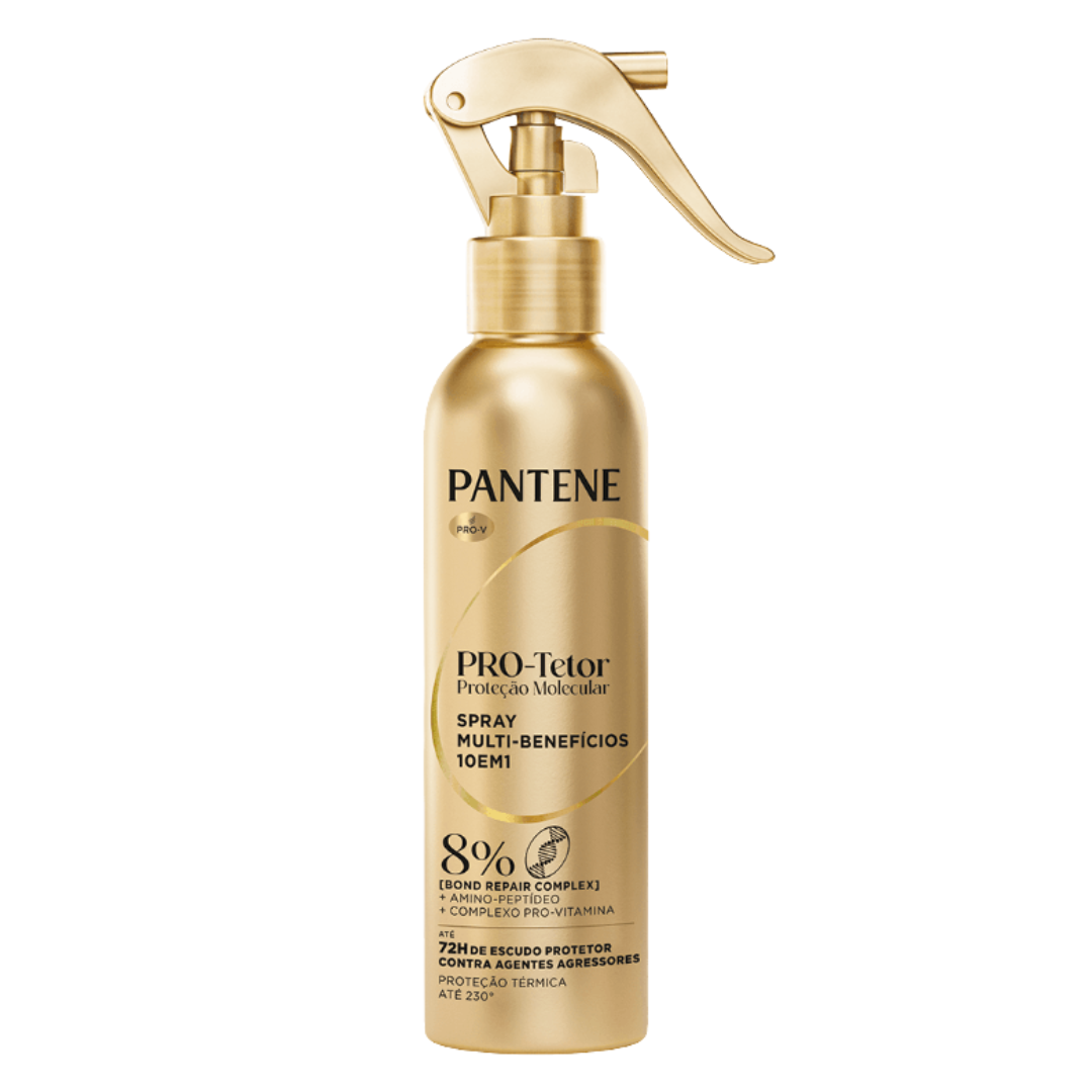 Spray Capilar PANTENE 170ml Molecular Bond Repair – Tratamento para Cabelos Danificados, Reparação, Força e Proteção dos Fios