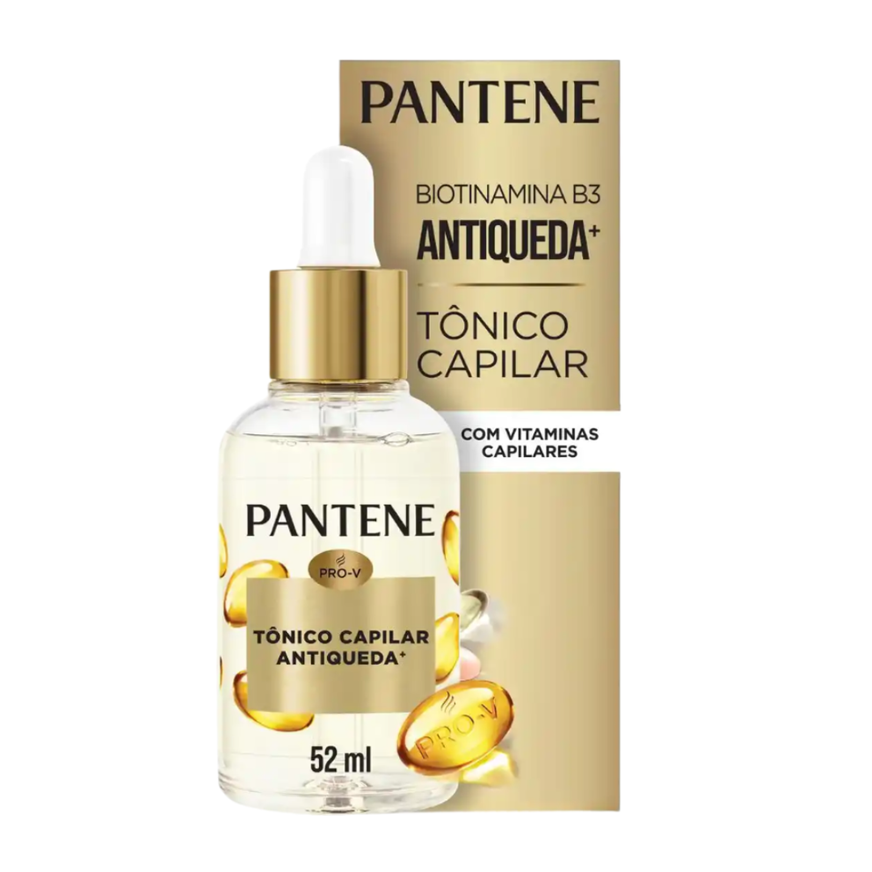 Tônico Capilar PANTENE 52ml Biotinamina B3 – Tratamento para o Couro Cabeludo, Fortalecimento, Nutrição e Cuidado Capilar
