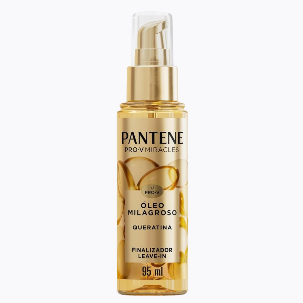 Óleo Milagroso Capilar PANTENE 95ml Queratina – Tratamento, Nutrição, Brilho, Maciez e Controle do Frizz para os Cabelos
