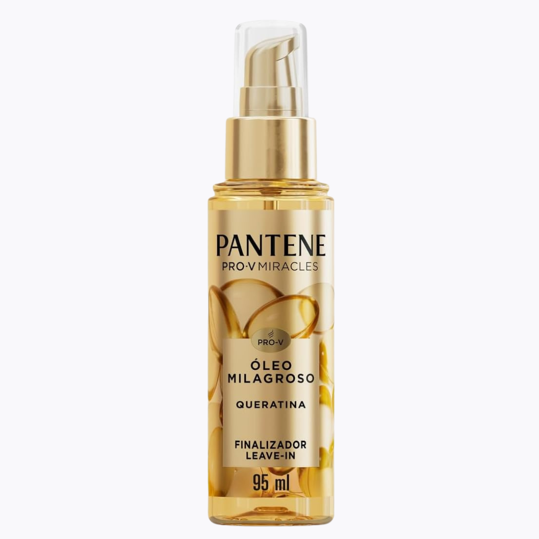 Óleo Milagroso Capilar PANTENE 95ml Queratina – Tratamento, Nutrição, Brilho, Maciez e Controle do Frizz para os Cabelos